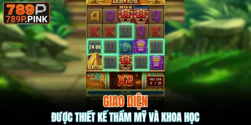 Giao diện được thiết kế thẩm mỹ và khoa học