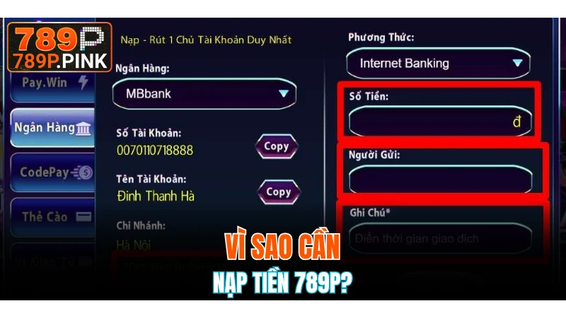 Nạp Tiền 789P - Hướng Dẫn Đơn Giản Nhất Cho Người Mới 4 Một vài lý do nên bơm xu vào ví nhà cái trực tuyến